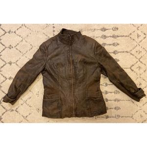 Donica Brown Insulate Geniune Leather Jacket